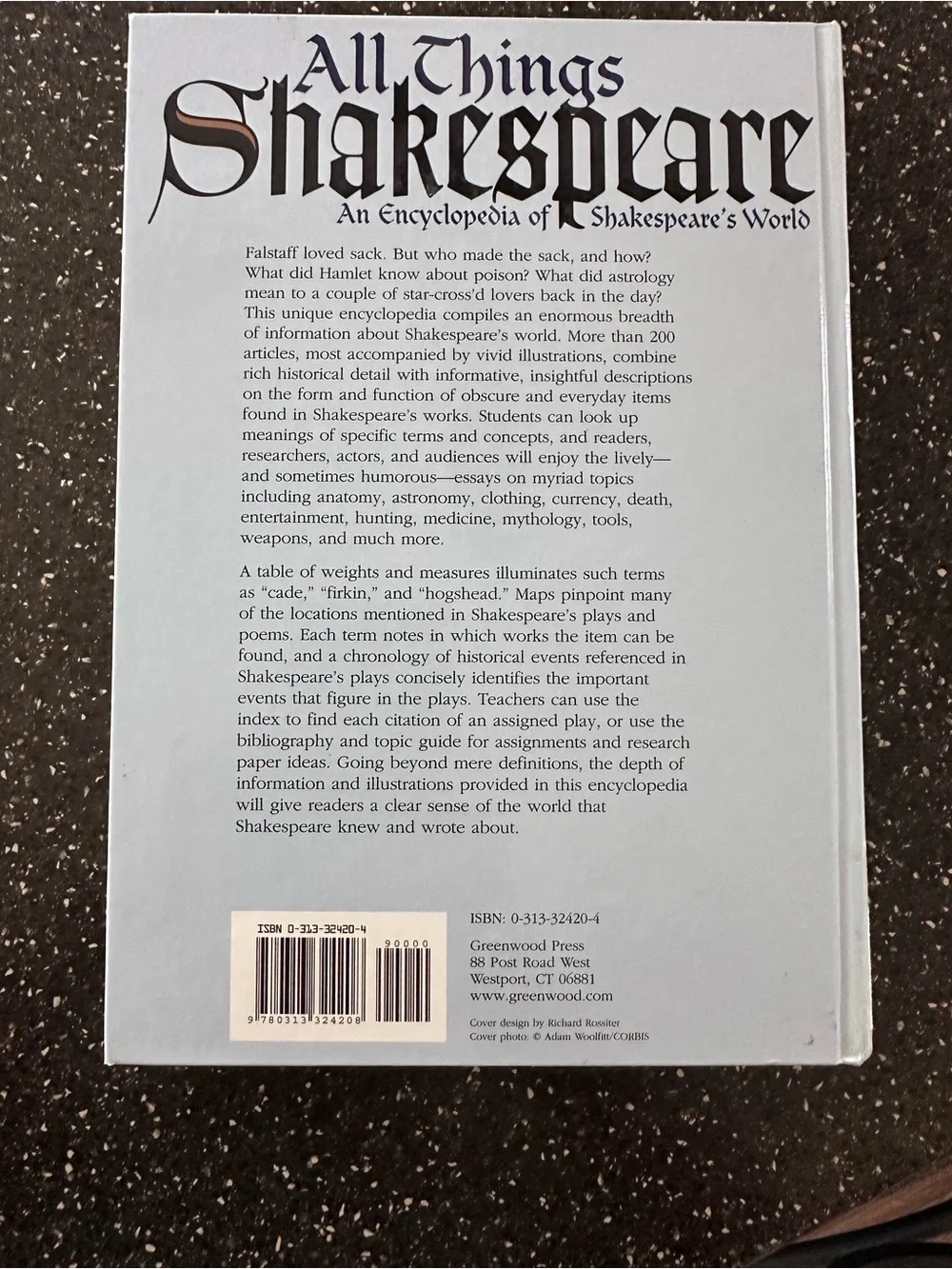All Things Shakespeare Volume II - J - Z / Orange Hardcover